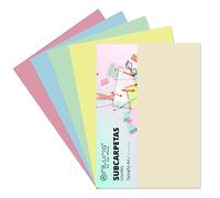 Pack de 50 Subcarpetas Resistentes Tamaño A4 Color Rosa 180g