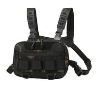 Pack De Poitrine En Cours D'exécution - 9,45x6,3x2,36 Pouces Poche De Poitrine, Sac À De Pêche Portable En Tissu Oxford 20l,sac À Dos Multi-Fonctionnel En Mailles Respirantes Sac À Dos Grand, Mimetico