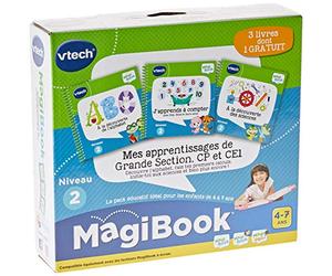 Pack de trois livres Vtech MagiBook Mes apprentissages de Grande Section