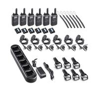 Pack di 6 Midland BR180 Confezione da 6 walkie-talkie senza licenza che ottimizza il processo di vendita e riduce i costi!