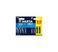 Pack di batterie Longlife AAA/L3 (6+2 gratuite) - VARTA - 4903121428
