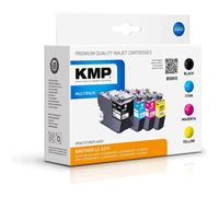 Pack di cartucce per stampante compatibili nero, ciano, magenta, giallo KMP 1537,4005 sostituisce Brother LC-3219XL 1 set
