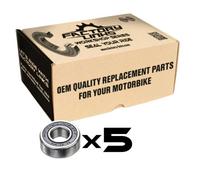PACCO DA 5 CUSCINETTI 6004 2RS - Dalbellomoto