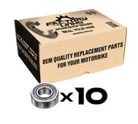 Pack Di Cuscinetti Factory links-6302 2rs (x10) per Moto Ricambi Accessori