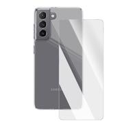 Pack di Protezione per Galaxy S21 con Cover e Vetro Temperato Resistenti