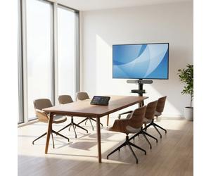 Pack di videoconferenza MTR Windows Logitech per sala piccola Kit MTR Windows con Rally Bar Mini, Tap + ThinkSmart Core Gen 2, display iiyama 55”,