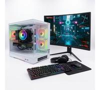 Pack DSGate PC Gamer Cloud Q - Intel Core i5-12400F - GeForce RTX 5060 8 GB - 16 GB DDR4 - SSD 1 TB - Windows 11 + Schermo 24,5 165 Hz + Combo G-LAB - Assemblato in Francia - Nouvo