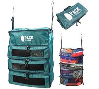 Pack Gear Organizer da appendere per bagaglio a mano, si adatta a qualsiasi bagaglio a mano, i cubi da viaggio sono dotati di finestrelle in rete per facilitare la ricerca dei vestiti (verde, M)