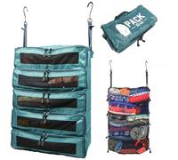 Pack Gear Organizer valigie da appendere, per valigie XL, si adatta a qualsiasi valigia, i cubi da viaggio sono dotati di finestrelle in rete per trovare facilmente gli outfit (verde, XL)