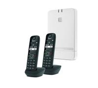 Pack Gigaset N610IP PRO + 2 Gigaset AS690HX Nero Sistema IP DECT monocella con due telefoni supplementari con vivavoce per migliorare la comunicazione