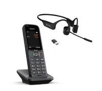 Pack Gigaset S700H PRO + Cleyver Open ear UC Pack con telefono DECT resistente con certificazione IP40 e cuffia a conduzione ossea con connettività