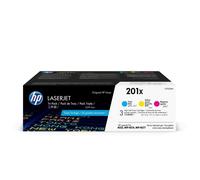 Pack HP 201X 3 Toner LaserJet originale ciano / magenta / giallo ad alta resa (CF253XM) per HP Color LaserJet Pro M252 / M274 / M277