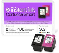 Pack HP 302 Instant Ink - contiene: 2 Cartucce Smart d'inchiostro Originale HP