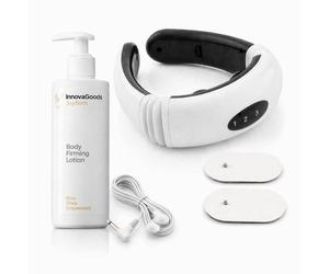 Pack Innovagoods Massager Cervicale e Schiena Elettromagnetico e Lozione Rice Joyfirm 250 ml