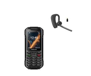 Pack MaxCom Strong MM918 4G + Cleyver Nomad UC Telefono cellulare 4G rugged IP68 con Bluetooth, suoneria potente, menu semplice e auricolare Bluetooth