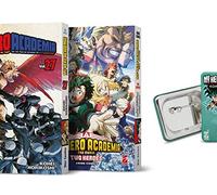 PACK MY HERO ACADEMIA 27 + ANIME BOOK TWO HEROES + GADGET n 1