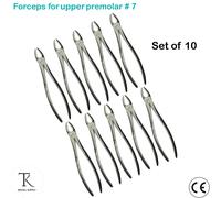 Pack Of 10 - Chirurgiche Strumenti Pinze Estrazione per Upper Premolars Fig.7 CE