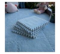 Pack Of 10 Interlocking Foam Carpet Tiles Multicolor 12x12 Inches(Light Blue)