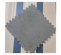 Pack Of 10 Interlocking Foam Carpet Tiles Multicolor 12x12 Inches(Light Grey)
