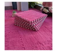 Pack Of 10 Interlocking Foam Carpet Tiles Multicolor 12x12 Inches(Rose Red)
