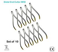 Pack Of 10 - Ortodonzia Strumenti DISTAL END CUTTER TC Short Handle Odontoiatria