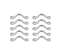 Pack Of 10 Pad Eye, Eye Straps, Tie Down, Deck , Tie Down Anchor , Footman's Loop for Canoe Rigging