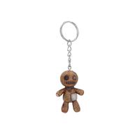 Nemesis Now Portachiavi Bambola Voodoo Dark Curse, Resina, Marrone, 6 cm