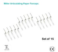 Pack Of 15 Ortodonzia Strumenti MILLAR PAPER ARTICULATING FORCEPS Reverse Action