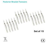 Pack Of 15 Ortodonzia Strumenti Pinzette per Attacchi POSTERIOR BRACKET TWEEZERS