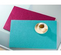 Pack of 16 Placemat, rectangular, Felt, magenta, PU 16, L. 30 cm, W. 45 cm