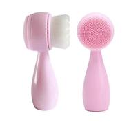 Pack of 2 Manual Face Cleansing Brush Double Sided Gentle Exfoliation