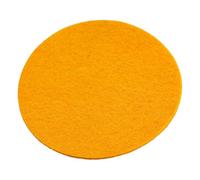 Pack of 24 Coaster, round, Felt, curry colored, PU 24, D. 10 cm