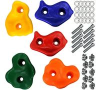 Pack of 5 Plastic Climbing Stones including screws