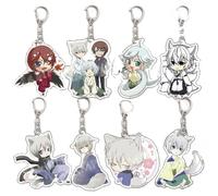 pack of 8 Kamisamas Kiss Portachiavi Anime Figure MomozonoNanami Cosplay Keychain Kamisama Love Carino Ciondolo Acrilico Keyrings