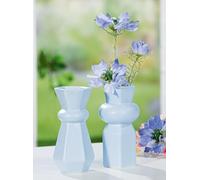 Pack of 8 Vase, Porcelain, light blue, PU 8, 2 assorted, H. 13 cm, D. 7 cm