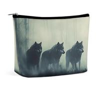 Pack of Wolves in The Makeup Bag For Purse, Borse per donne con cerniera, Borsa da viaggio per articoli da toeletta, Borse per il trucco per articoli da toeletta, Cosmetici
