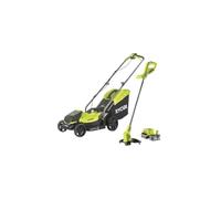 Pack ONE+ tondeuse + coupe-bordures 18V sans fil RYOBI RLM1833BLT1825M : tondeuse RLM18X33B40 et coupe-bordures OLT1825M OFFERT