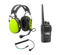 Pack Peltor CH3 + Walkie talkie Dynascan R58 Pack composto da un walkie-talkie Dynascan R-58 e da cuffie 3M Peltor CH-3 con cavo FLEX incluso.