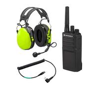 Pack Peltor CH3 + Walkie talkie Motorola XT420 Pack di comunicazione composto da un walkie-talkie Motorla XT420 e cuffie a cancellazione di rumore 3M
