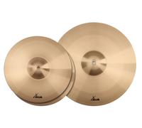 Pack Piatti Batteria Piatto 2x Charleston HiHat 14" RIDE 18'' Set Robusto Ottone