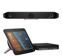 Pack Poly Studio G9 Plus + Studio V52 Barra video 4K con intelligenza artificiale, tablet touch e mini-PC HP per sale di medie dimensioni: implementa