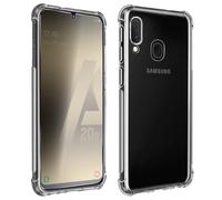Pack Protezione Galaxy A20e Cover + Vetro Temperato Trasparente