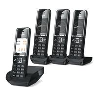 Pack quartetto Gigaset Comfort 550 Pack quartetto Gigaset cordless principale + 3 supplementari. Comodo ed elegante è perfetto per il tuo ufficio
