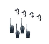 Pack quartetto Midland G10 Pro + 4 microfoni BA21 Pack di quattro Midland senza licenza con 4 microfoni con PTT: comunicazione chiara, robusta e