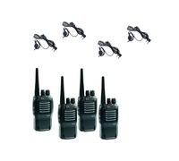 Pack quartetto Midland G11 Pro + 4 microfoni BA21 Pack quartetto Midland senza licenza e robusto con 4 microfoni PTT: comunicazione chiara, mani