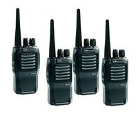 Pack Quartetto Midland G11 Pro Pack da 4 ricetrasmittenti robuste e senza licenza, perfette per l'uso professionale