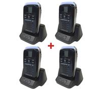 Pack Quartetto: Walkie Talkie Dynascan D1 Walkie Talkie senza licenza, piccolo e discreto, con antenna integrata e 8 canali.