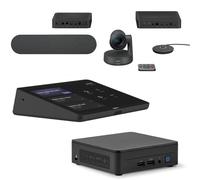 Pack sala di medie dimensioni Logitech TAPRALMSTASU Soluzione completa con telecamera, tablet touch e mini PC NUC i5, per ambienti di medie dimensioni