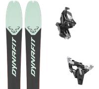 Pack sci alpinismo Dynafit Radical 88 W Puritan Gray 26 + Attacchi Sci - Nero / Verde - Größe 166 - 2026