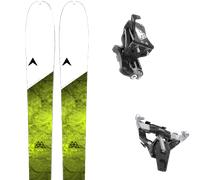 Pack sci alpinismo Dynastar M-vertical 88 24 + Attacchi Sci - Giallo / Verde / Bianco - Größe 156 - 2024